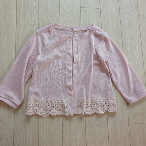 여아 130정도 여름 가디건, 티셔츠 바지 이미지