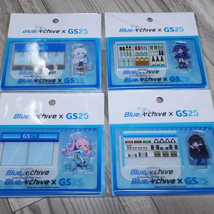 블루 아카이브 GS25 세미나 디오라마 아크릴 스탠드 4종 이미지