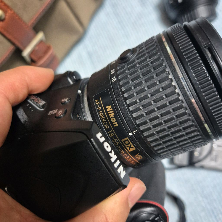 니콘 d3400 afp1855 번들킷과 dx 35.8 풀셋 이미지