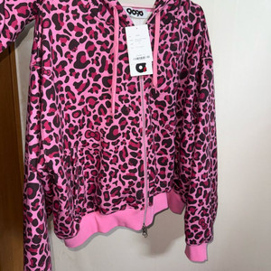 9090girl 헬로키티 핑크 레오파드 후드집업 M 이미지