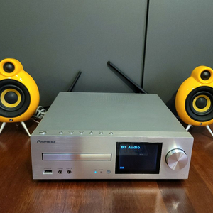 온쿄/파이오니아 네트워크(블루투스, wi-fi) CD리시버 XC-HM82, 마이크로팟 SE 스피커셋트. 이미지