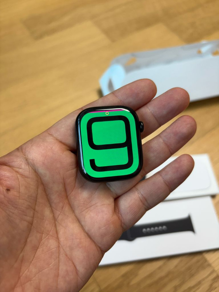 애플워치11 46미리 제트블랙 초민트 풀셋 이미지