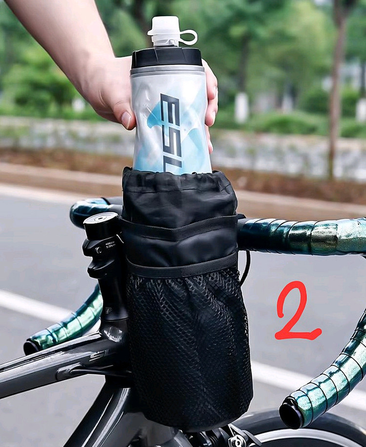 자전거 트라이폴드 물병 물컵 다기능 보온컵 커버 가방 이미지