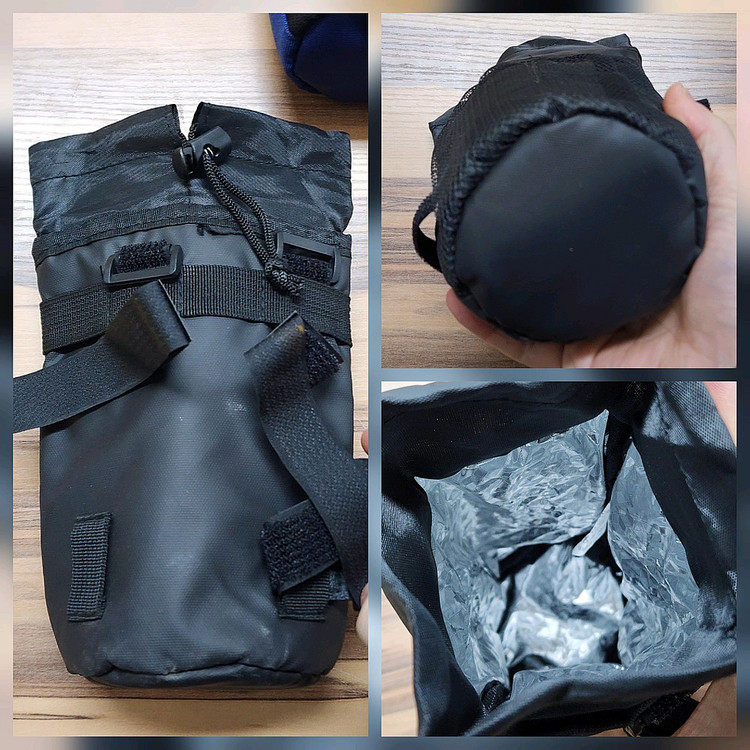 자전거 트라이폴드 물병 물컵 다기능 보온컵 커버 가방 이미지