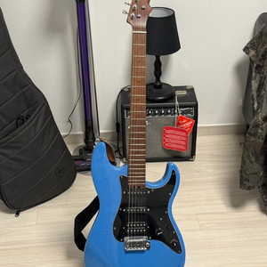 HEX E300 일렉기타 + Fender 챔피온 20 앰프 이미지