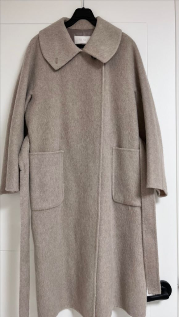 SJSJ 알파카 블렌드 핸드메이드 롱코트 이미지