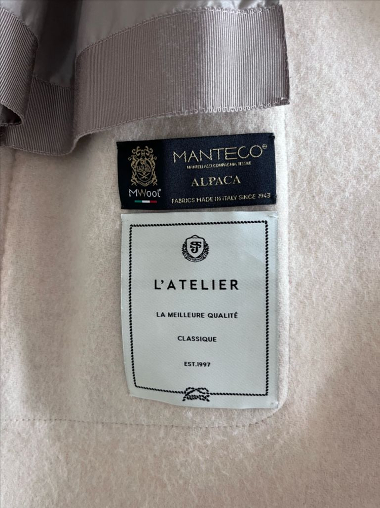 SJSJ 알파카 블렌드 핸드메이드 롱코트 이미지