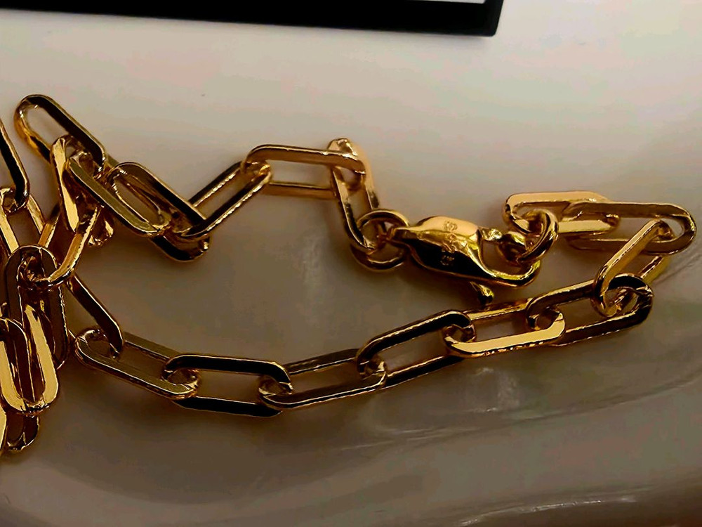 18k 골드 도금 은 925 체인 목걸이 이미지