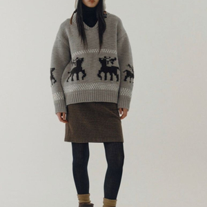 시엔느 sienne 코위찬 니트 그레이 새상품 이미지