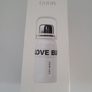 미개봉새제품) GOOM 32온스 온냉 음료용 보온병 18/10 스테인리스 보온 커피 휴대용 스트랩 7단 블랙 핑크 이미지