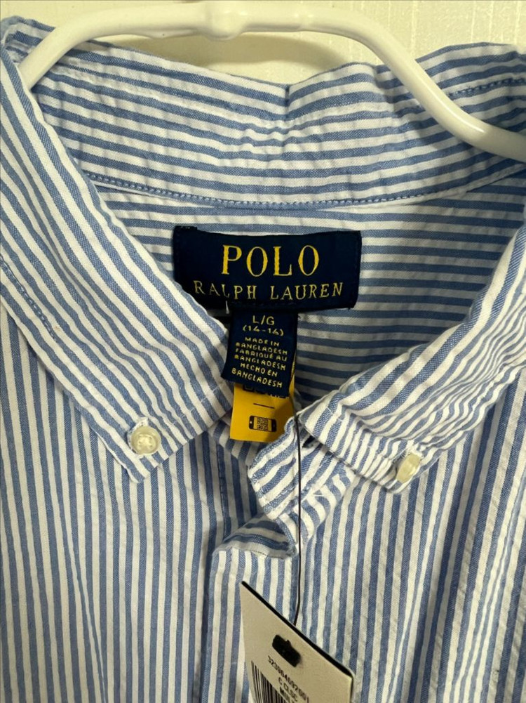 폴로 보이즈 시어서커 셔츠 이미지