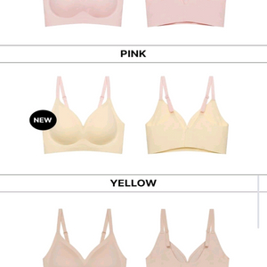 에블린 속옷 브라 팬티 세트 심리스 슬립 여러가지 이미지