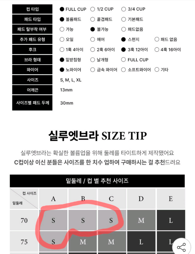 에블린 속옷 브라 팬티 세트 심리스 슬립 여러가지 이미지