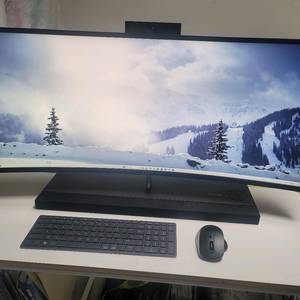 hp 34인치 와이드 커브드 일체형 컴퓨터 이미지