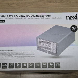 Nexi USB3.1 Type-C 2베이 레이드 스토리지 이미지