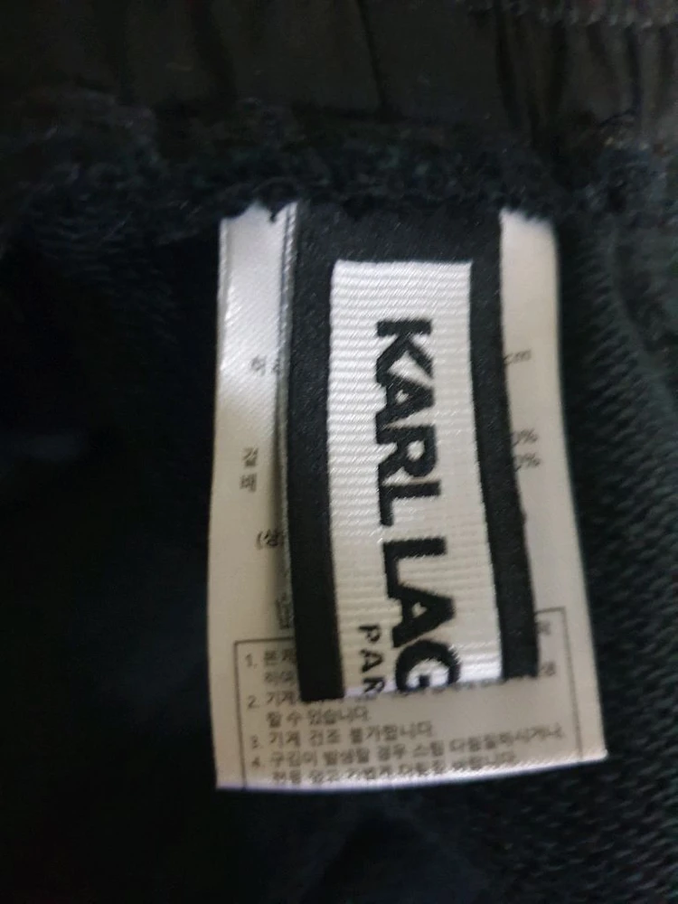 칼 라거펠트 파리 후드집업 조거팬츠 셋업 블랙 (상:L 하:32인치 이미지