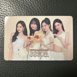 {한정판 신라면 에스파 포토카드 이미지