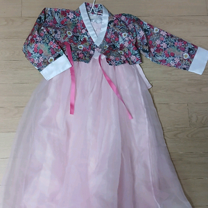 여아한복 5~6세 사이즈 퓨전한복 핸드백 세트 이미지