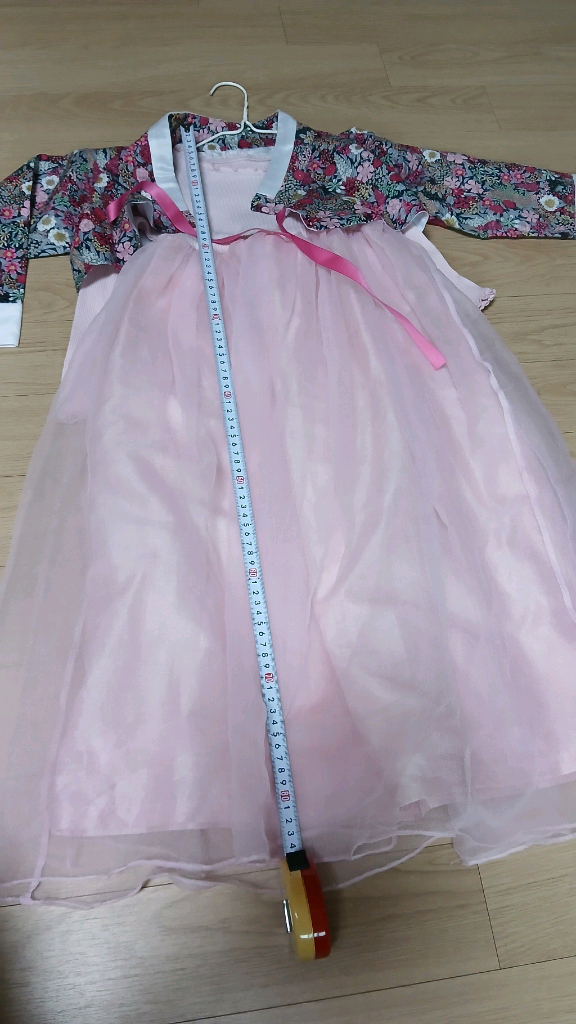 여아한복 5~6세 사이즈 퓨전한복 핸드백 세트 이미지