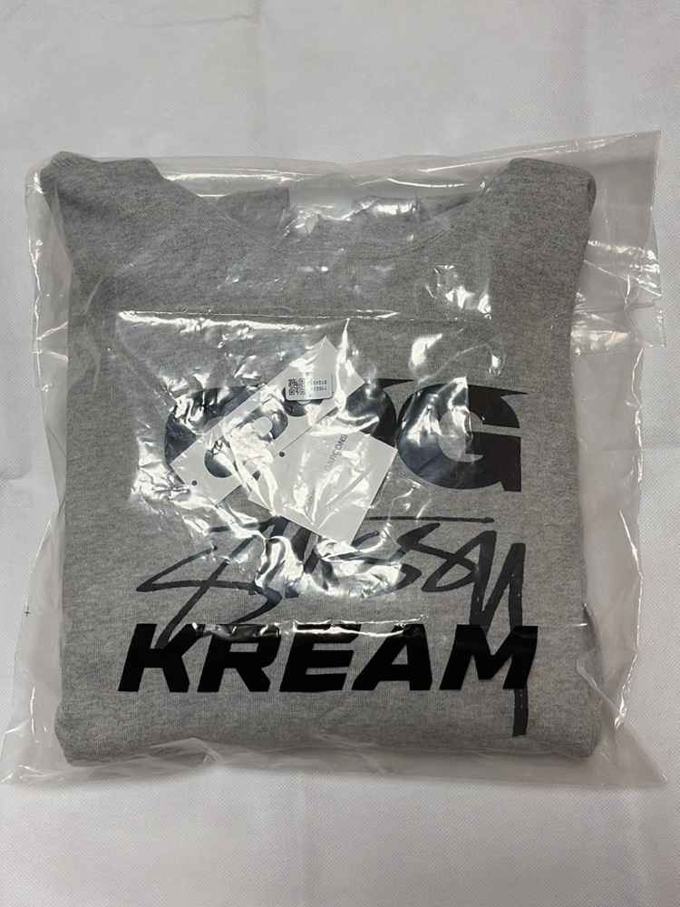 CDG X Stussy 후드 그레이 판매합니다 ! 이미지