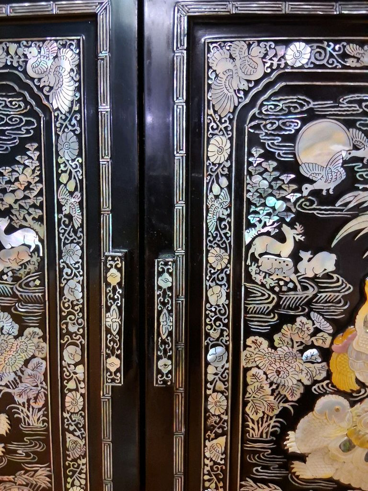 자개장식장 자개사방탁자 이미지