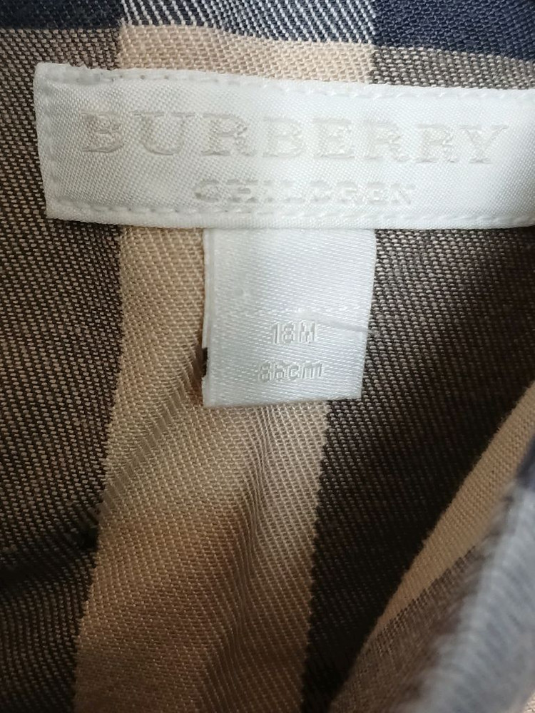 버버리 키즈베이비 체크 여아 원피스 사이즈 18M 이미지