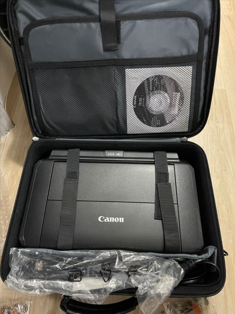 캐논 Pixma TR150 휴대용 프린터 + 배터릭팩 +잉크 이미지
