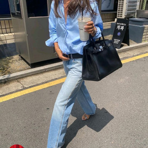 식스앤어하프 로우라이즈 청바지 스몰 이미지