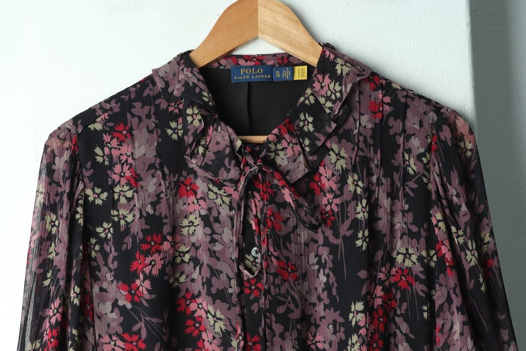 W(XL) 폴로 랄프로렌 셔츠 남방 블라우스 플라워 이미지
