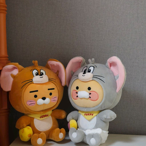 일괄판매) 카카오프렌즈 카카오 톰과제리 춘식이 춘식 라이언 인형 빈티지 귀여운 인테리어 소품 소품샵 장식 방꾸미기 이미지