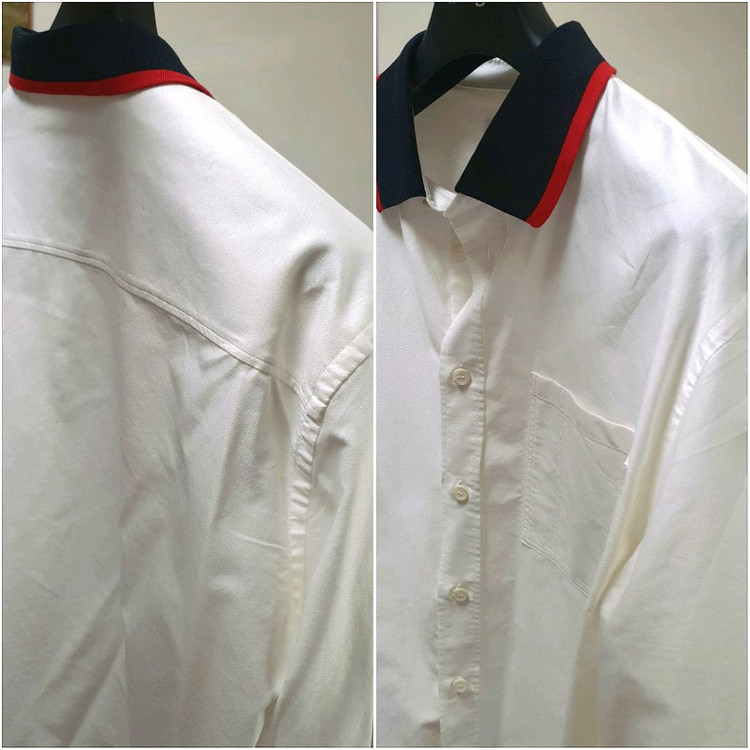 버버리 리브전환 코튼 긴팔 셔츠 화이트 8013457 정품 판매 합니다. 이미지