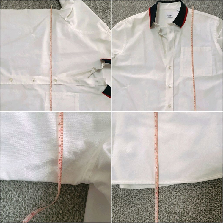 버버리 리브전환 코튼 긴팔 셔츠 화이트 8013457 정품 판매 합니다. 이미지