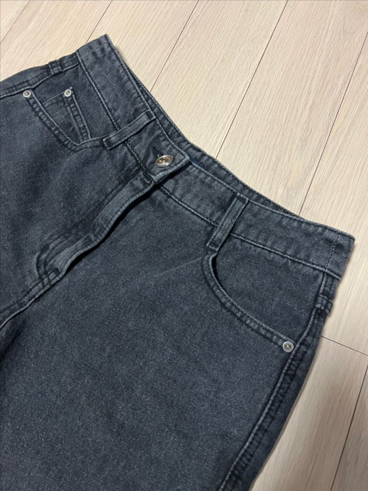 22년 한섬 SJSJ 테이퍼드 데님 팬츠 청바지 그레이 진 흑청 차콜 이미지