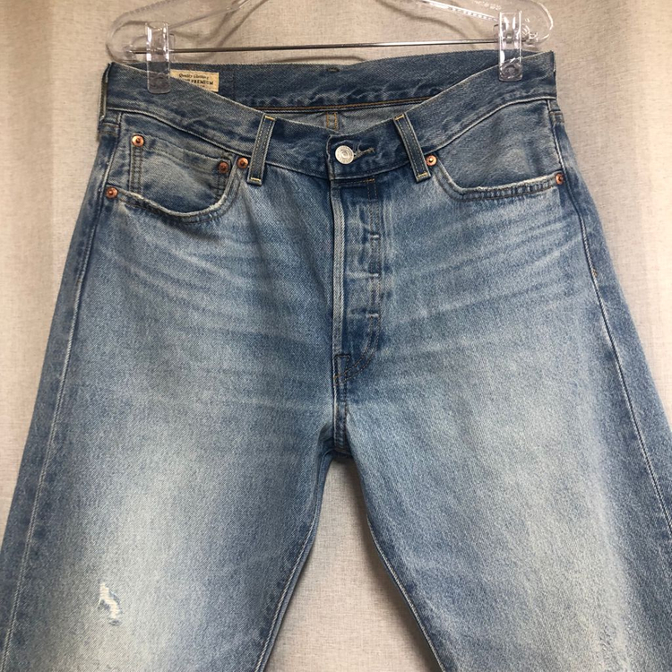 리바이스 프리미엄 501 54 연청 데님팬츠 W32 이미지