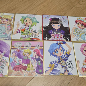 프리파라 캐릭터 싸인지세트 8장 이미지