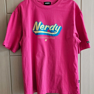 [최저가]널디 바시티 반팔티셔츠 - 핫핑크 L 이미지
