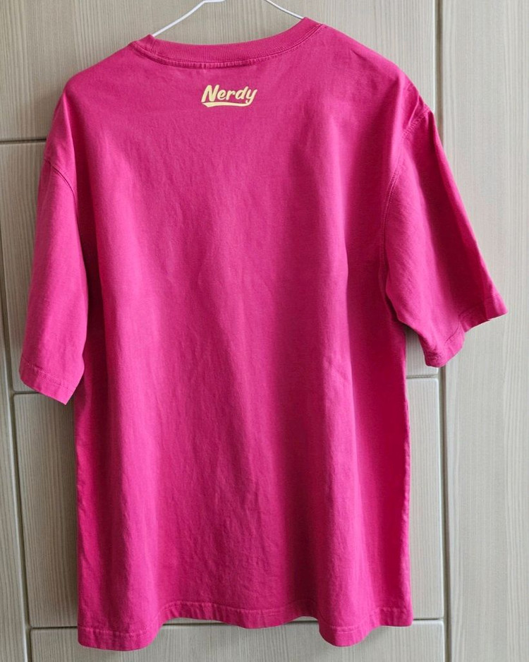 [최저가]널디 바시티 반팔티셔츠 - 핫핑크 L 이미지