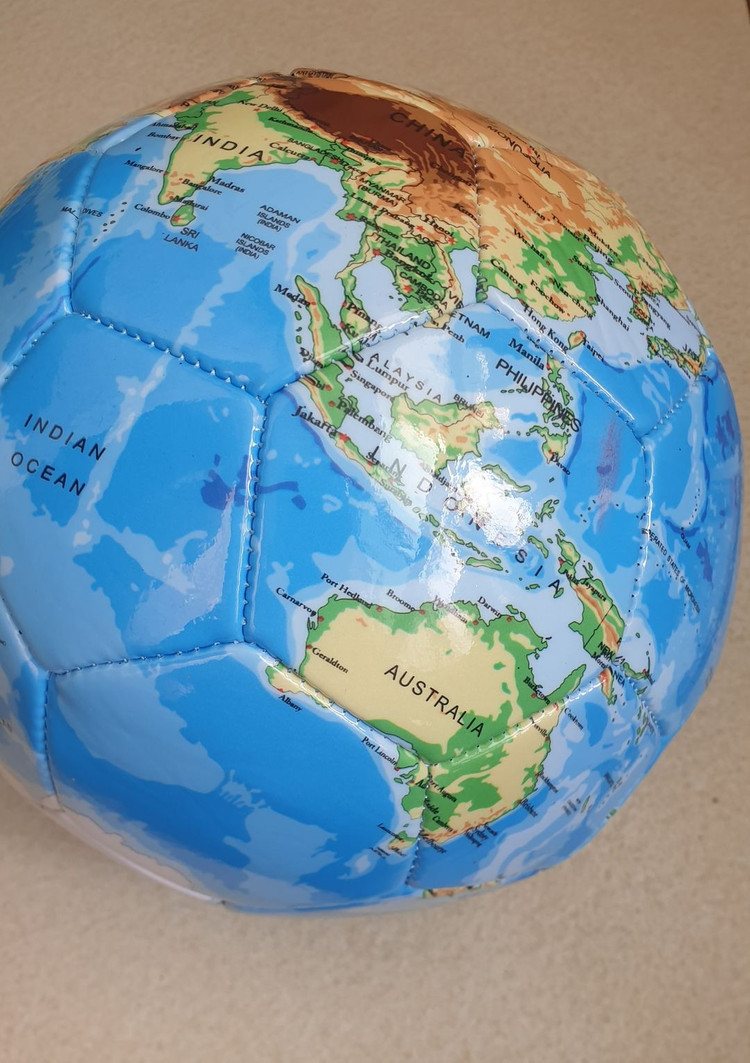 세계지도구 축구공 이미지