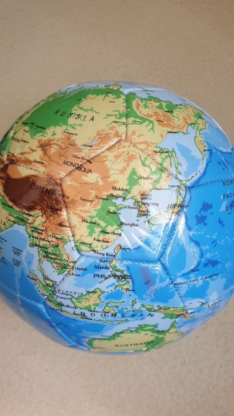 세계지도구 축구공 이미지