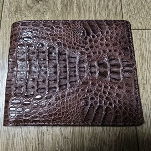 악어가죽 반지갑 브라운 새제품 팝니다 이미지