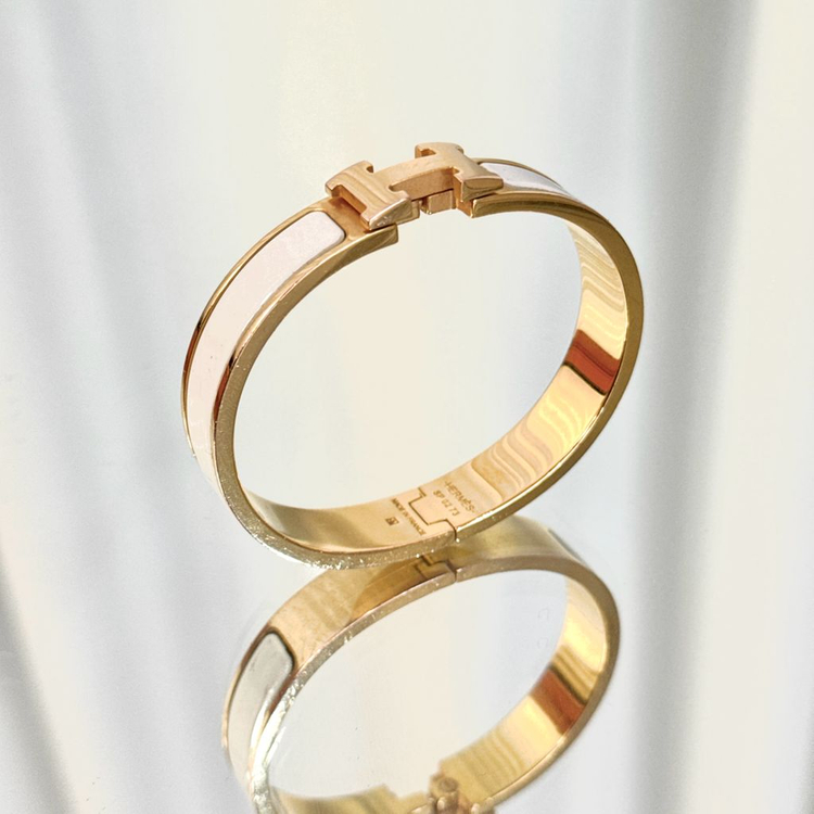 에르메스 클릭아슈 팔찌 pm 화이트골드 이미지