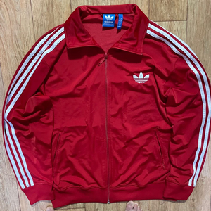아디다스 레드 파이어버드 트랙탑 져지 2xl 3xl 자켓 흰빨 집업 이미지