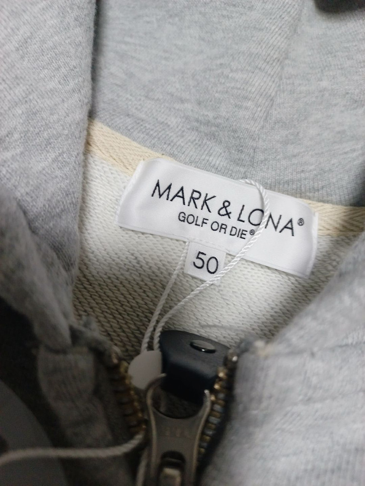 [새상품] 일본 마크앤로나 남성 골프웨어 후드 집업 그레이 50(XL) 이미지