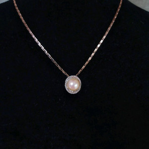 새상품,선물박스포장]빅 천연핑크담수진주 목걸이 귀걸이 세트/반지 팔찌 스와로브스키 루이비통 샤넬 반클리프 까르띠에 이미지