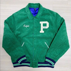 폴로 랄프로렌 코듀로이 리버시블 레터맨 바시티 자켓 xl 이미지