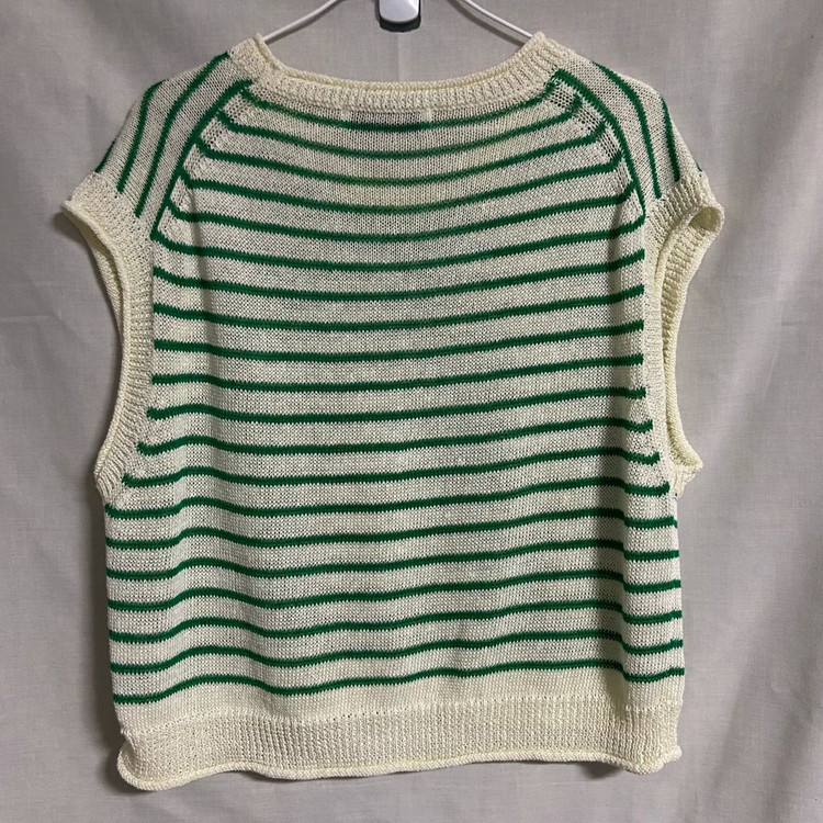 BEAKER 비이커 24 스트라이프 니트 베스트 F 이미지
