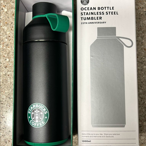 스타벅스 오션 보틀 텀블러 블랙 1000ml 새상품 (박스포함) 이미지