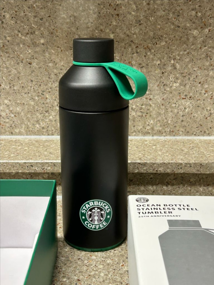 스타벅스 오션 보틀 텀블러 블랙 1000ml 새상품 (박스포함) 이미지