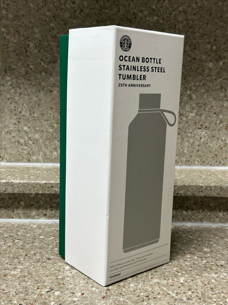 스타벅스 오션 보틀 텀블러 블랙 1000ml 새상품 (박스포함) 이미지
