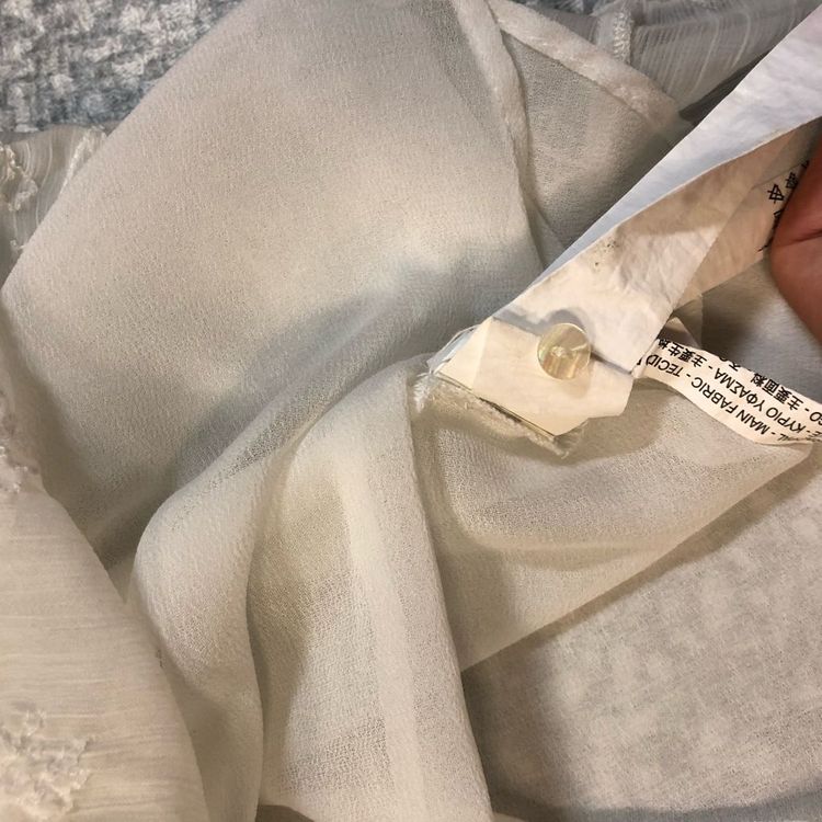 ZARA 자라 마랑맛 레이스 시스루 아일렛 벌룬 반팔 블라우스 자수 이미지